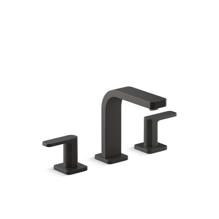 KOHLER Parallel Widespread Bathroom Sink Faucet With Lever Handles 23484-4-BL